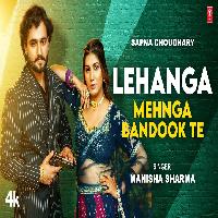 Lehenga Mehnga Bandook Te Sapna Choudhary Aakash Khatri New Haryanvi Songs 2023 By Manisha Sharma Poster